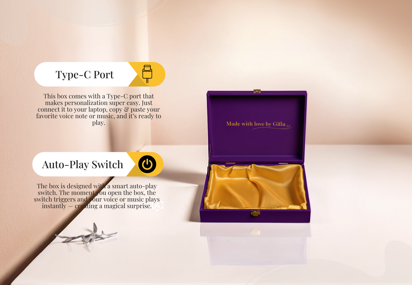 Gifia Personalized Sound Box Without Gifts