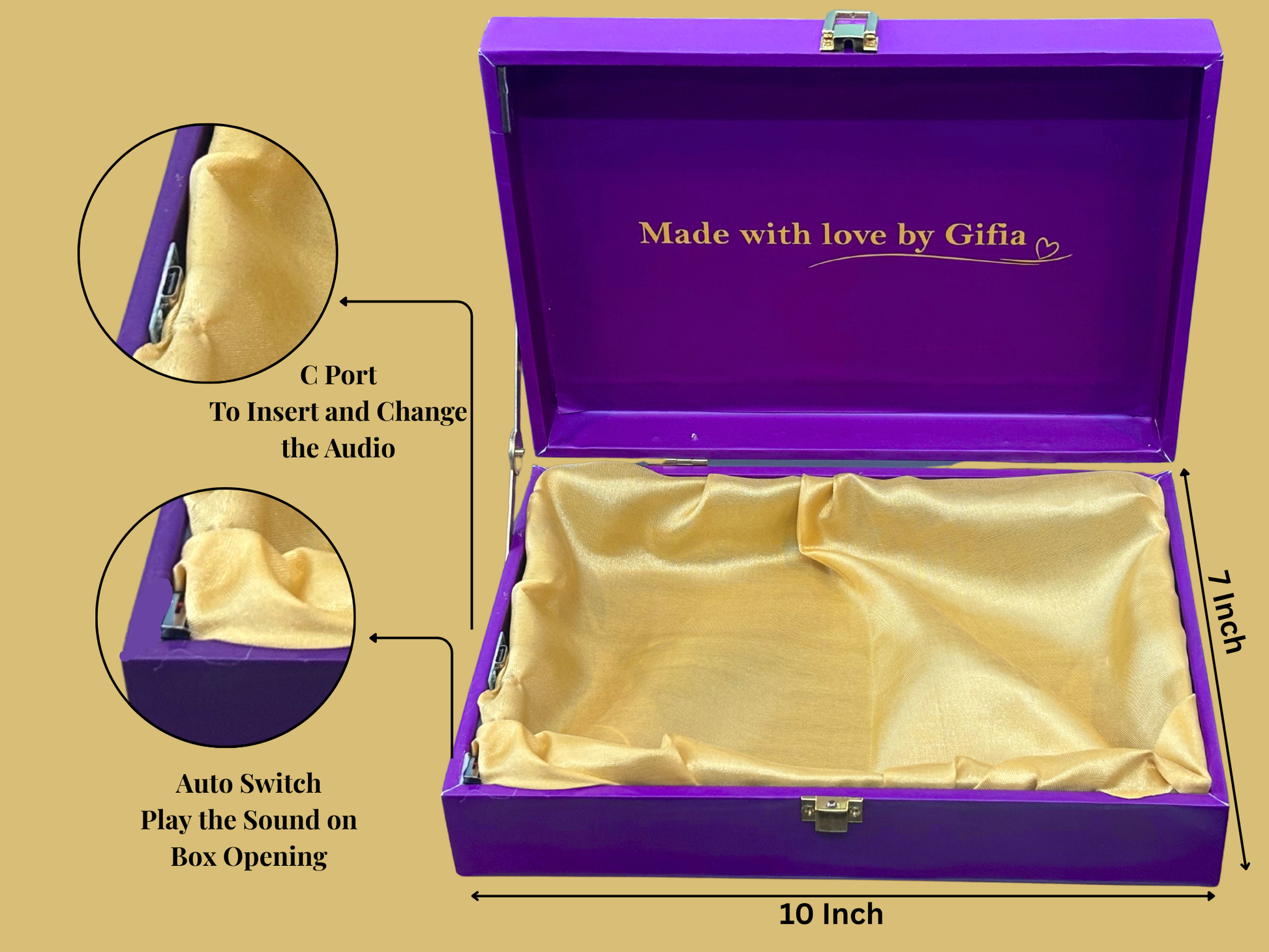 Gifia Personalized Sound Box with Gifts Gifia